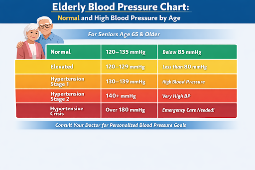 Elderly Blood Pressure Chart