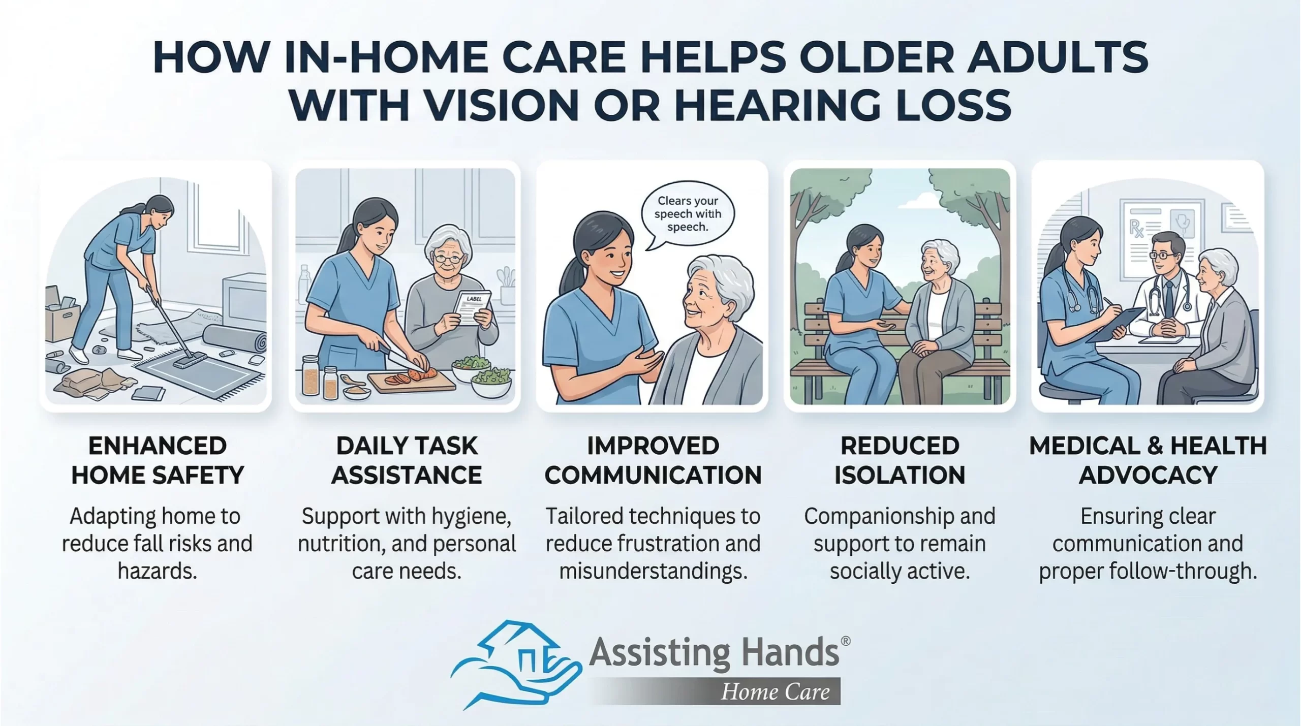 How Can In-Home Care Help Older Adults with Vision or Hearing Loss